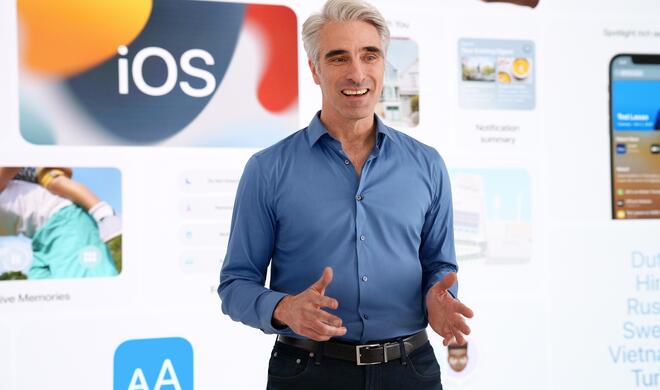 Craig Federighi stellt iOS 15 auf der WWDC 2021 vor