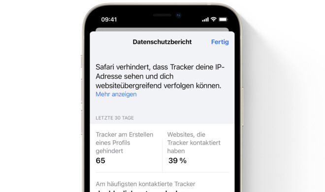 Datenschutzbericht für Apps