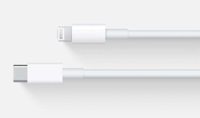 Apple liefert das iPhone nur noch mit USB-C-auf-Lightning-Kabel aus.