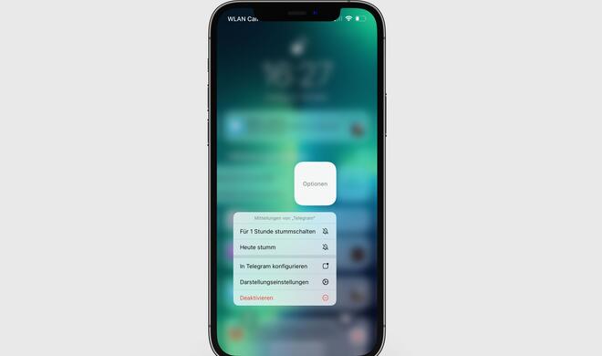 Benachrichtigungen kurzzeitig stummschalten