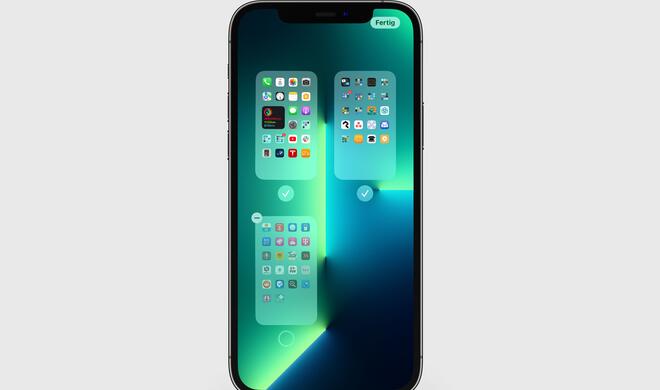 Home-Bildschirme neu anordnen