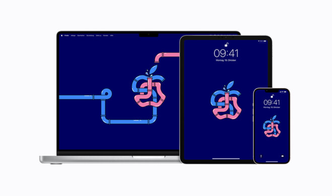 Apple stellt Wallpaper zum neuen Berliner Store bereit