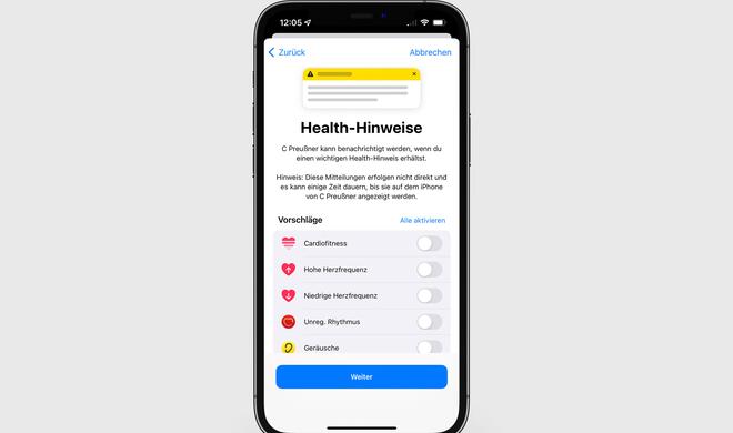 Gesundheitsdaten teilen