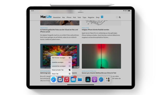Individuelles App-Dock
