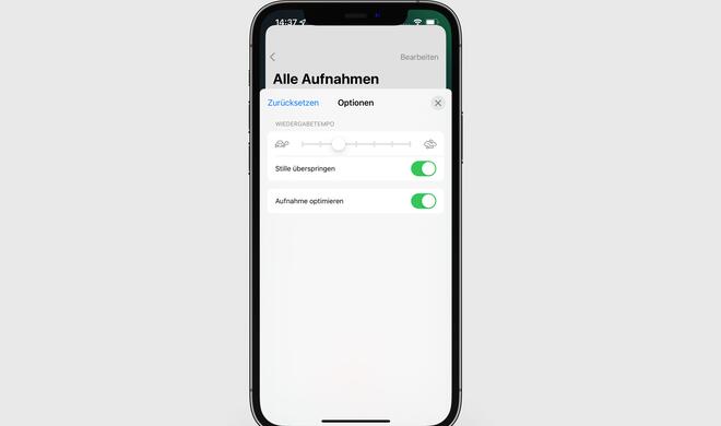 Pausenlose Sprachmemos