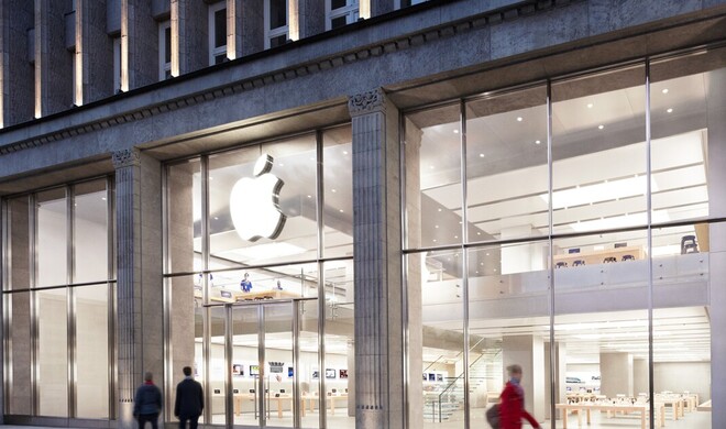 Apple Jungfernstieg in Hamburg, Deutschland