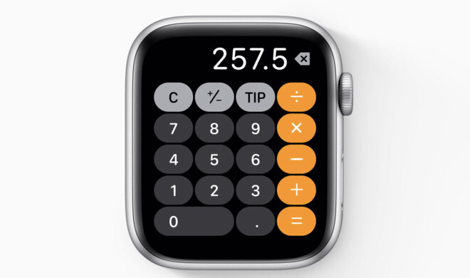 Taschenrechner der Apple Watch