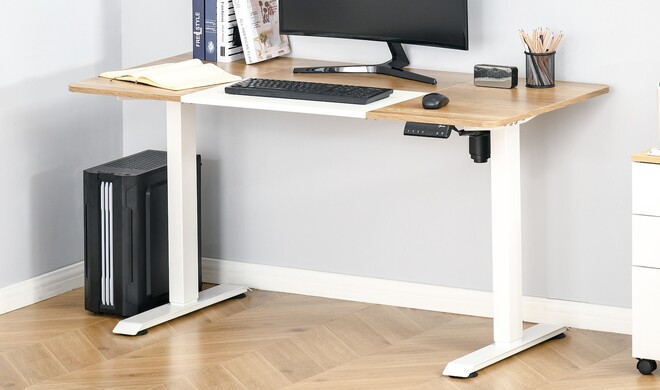 Vinsetto PC-Tisch elektrisch höhenverstellbar