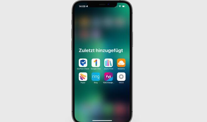 Zuletzt installierte Apps