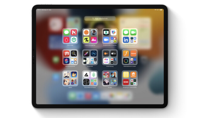 App-Mediathek auf dem iPad