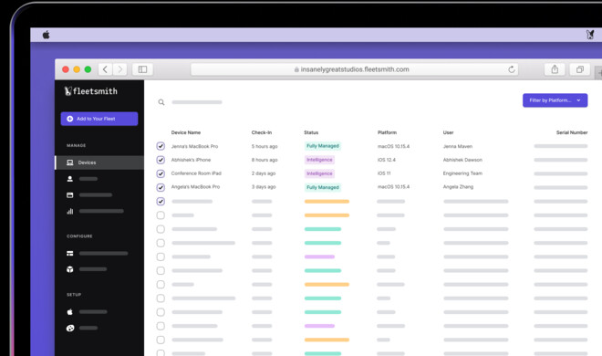 Geräteverwaltungssoftware Fleetsmith