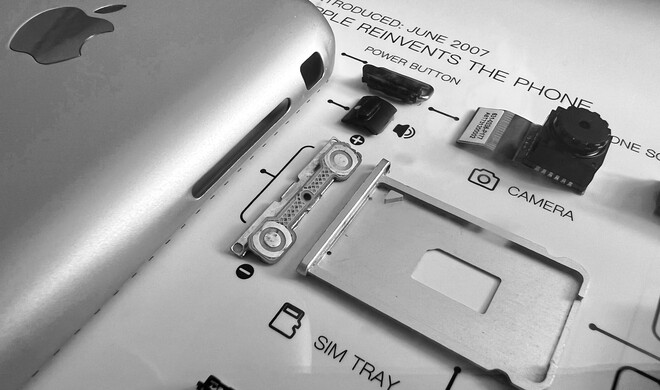 Im iPhone (2G) kam noch die „große“ SIM-Karte zum Einsatz