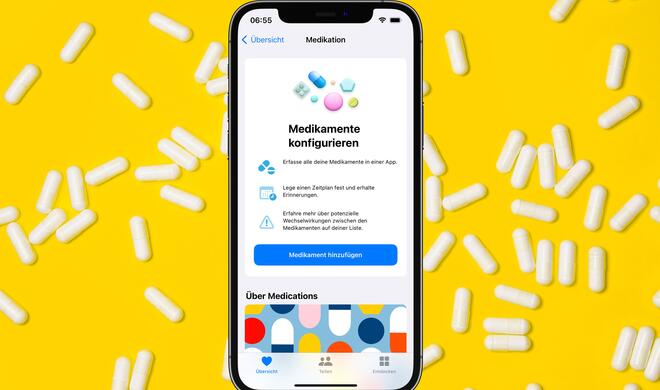 In Health kannst du Medikamentenlisten anlegen