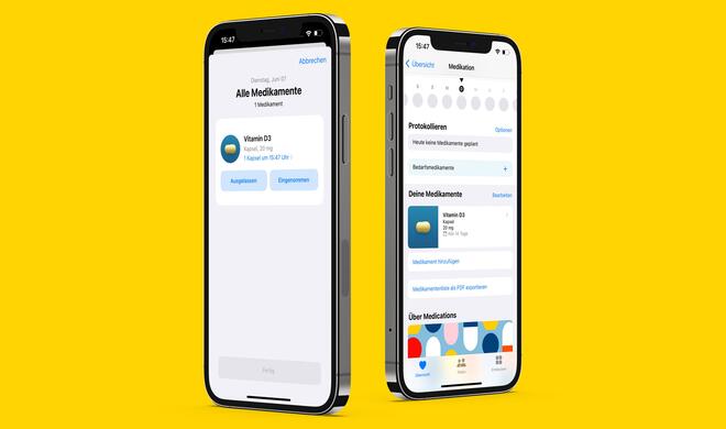 Health soll dich regelmäßig an deine Medikamente erinnern