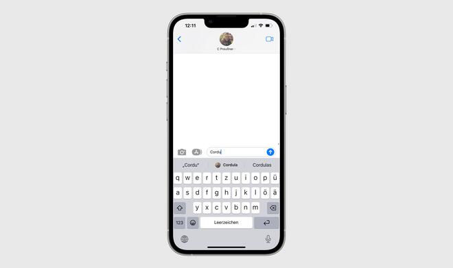 Erwähnungen in iMessage