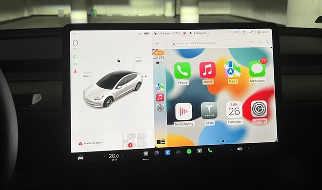 CarPlay im Tesla