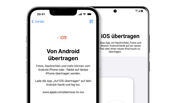 Mit „Auf iOS übertragen“ wird der Wechsel von Android auf iOS zum Kinderspiel