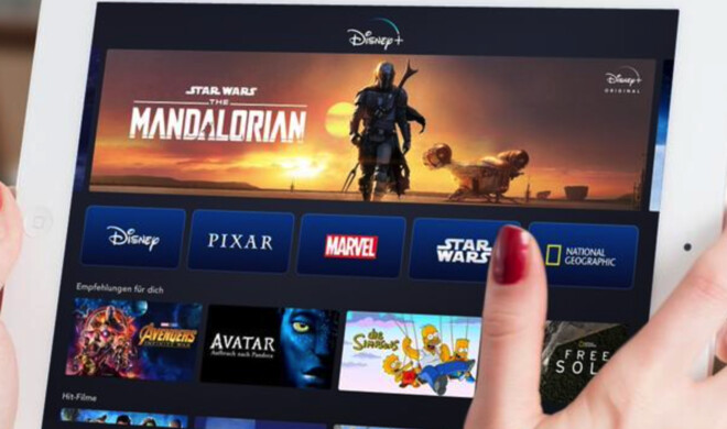 Disney+ auf einem iPad