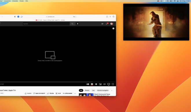 Safari versteckt das Bild-in-Bild-Feature sehr gut