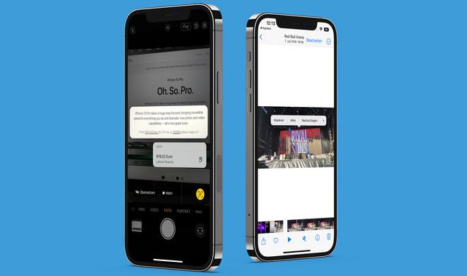 Live Text in iOS 16 umfasst auch Videos und Währungsumrechnungen