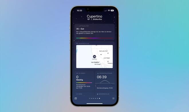 Die Wetterkarte gibt dir einen schnellen Überblick über mögliche Niederschlagsgebiete
