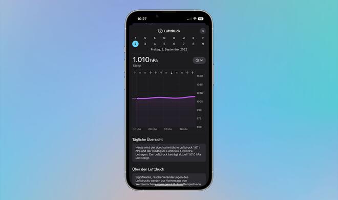 Apple erklärt auch den Luftdruck