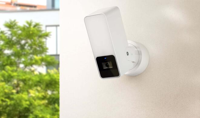 Die Outdoor Cam ist bald auch in weißer Farbe verfügbar