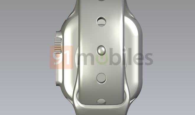 Die Rückseite der Apple Watch Pro ist unspektakulär und zeigt ein bekanntes Design