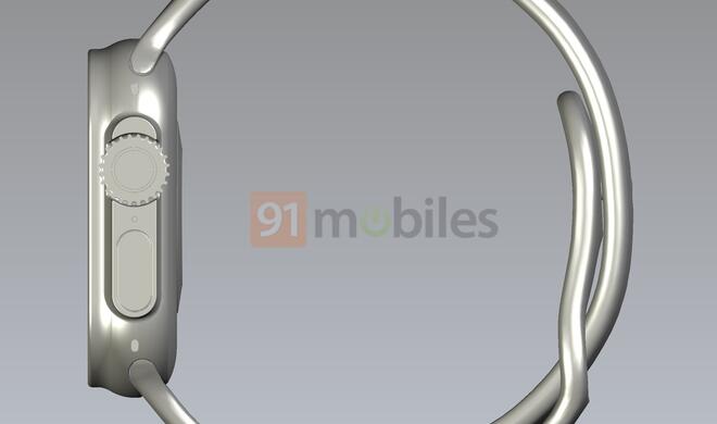 Auch der Bereich um die Seitentaste und Digital Crown ist neu gestaltet