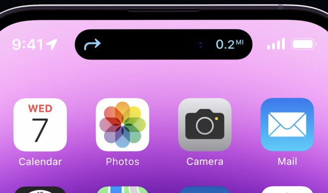 Sie zeigt dir etwa den Weg an