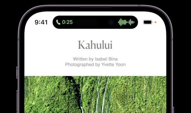 Während Telefonaten siehst du hier Anrufzeiten