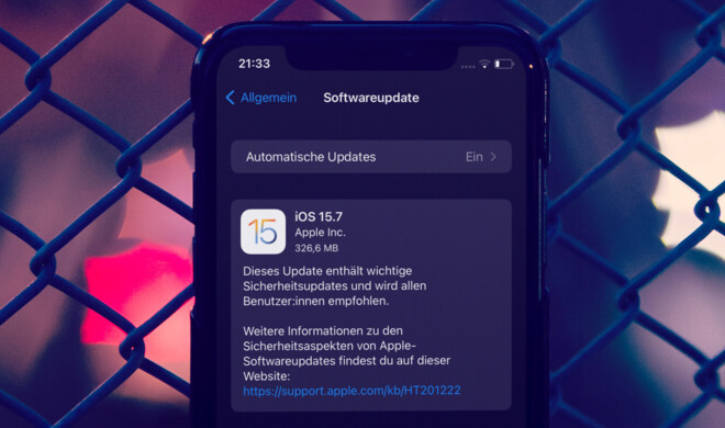 iOS 15.7 ist draußen.