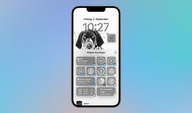 Die Wetter-App hat besonders viele Widgets erhalten
