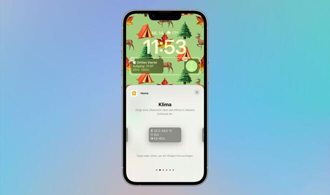Auch die Home-App wurde um einige Widgets ergänzt
