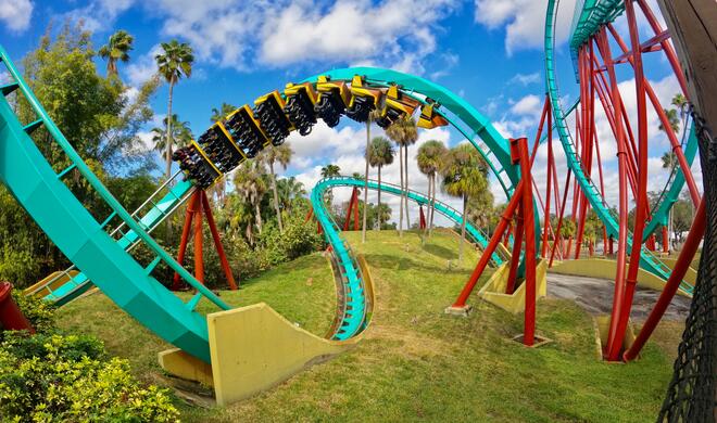 Das iPhone in der Achterbahn