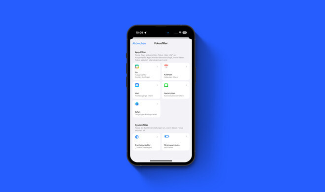 Mit iOS 16 führt Apple Fokusfilter ein