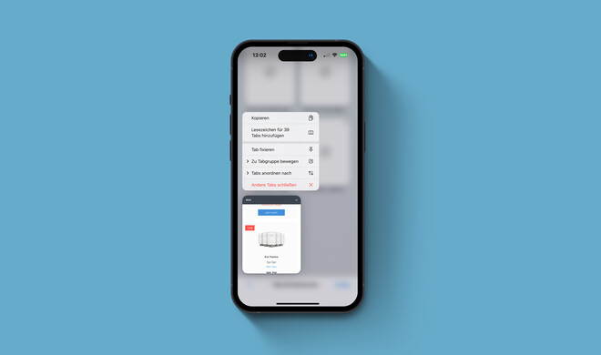 Jetzt kannst du auch in Tabgruppen einzelne Tabs fixieren.
