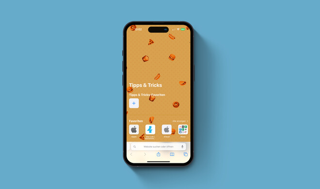Auf Startseiten von Tabgruppen lassen sich auch eigene Favoriten festlegen.
