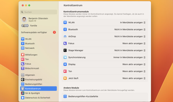 Das Kontrollzentrum ist seit einigen Jahren in macOS integriert