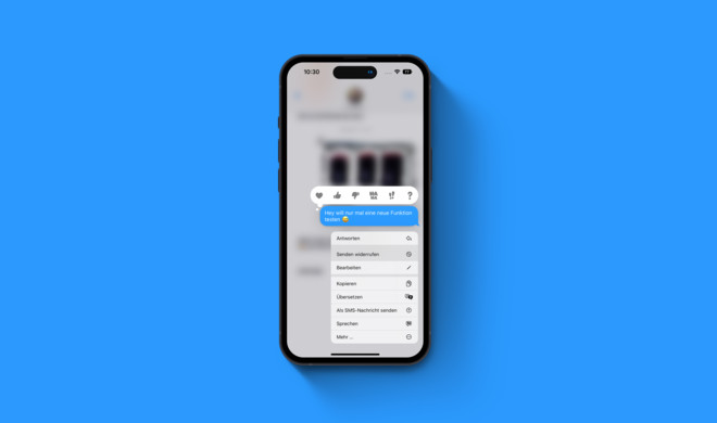 Du kannst schnell Nachrichten bearbeiten und wieder zurückholen