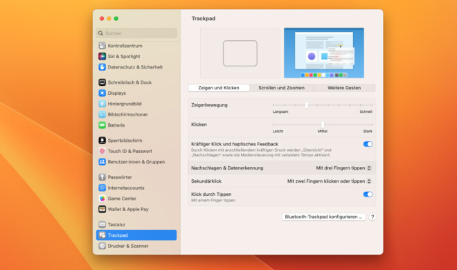 Die Systemeinstellungen erstrahlen im neuen Glanz