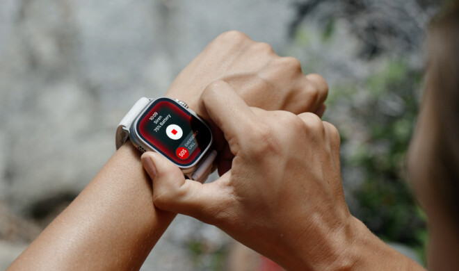 Die Apple Watch Ultra verfügt über eine integrierte Sirene
