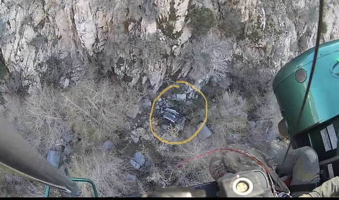 Per Helikopter mussten zwei verunfallte Personen gerettet werden