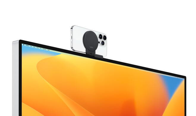 Das Belkin iPhone Mount ist kompatibel zum iMac, Studio Display sowie dem Pro Display XDR