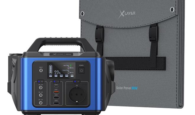 XLayer Powerstation 300W und XLayer Solar Panel