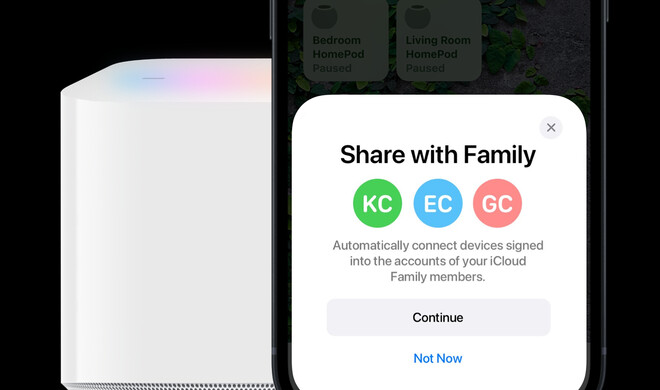 Via Familienfreigabe könntest du die Internetverbindung schnell mit deiner Familie teilen