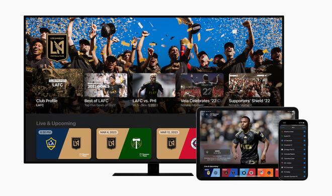 Mit dem MLS Season Pass, der in der Apple TV App erhältlich ist, kann man exklusiv alle Spiele der regulären Saison der Major League Soccer, die gesamten Playoffs und den Leagues Cup live verfolgen — und das alles ohne Einschränkungen.