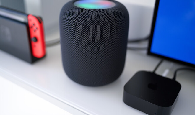 Dream-Team: Zwei HomePods werden zusammen mit einem Apple TV 4K (ab 2. Generation) und einem eARC-fähigen Fernseher zum kleinen Heimkino.