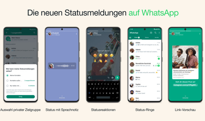 Neue Status-Funktionen kommen