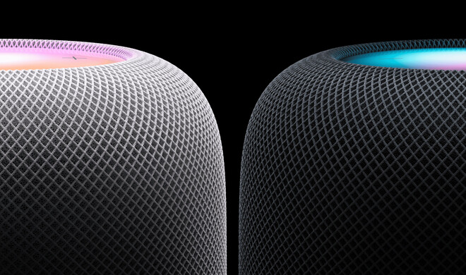 Der HomePod 2 verfügt über eine große Touchoberfläche